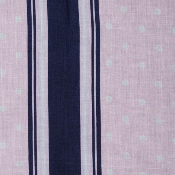 Polka Dot & Stripe Silk Blend Scarf - Picture 2 of 2